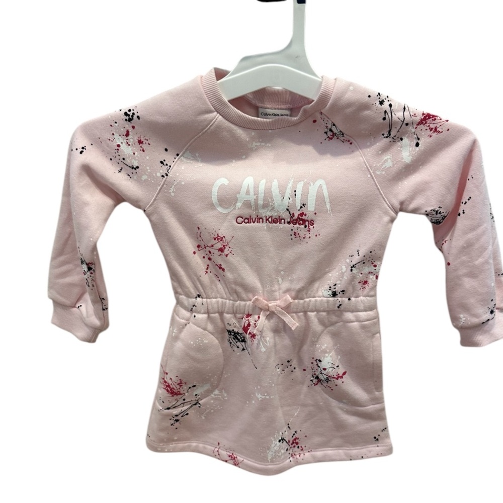 Calvin Klein Pink Splatter Dress
